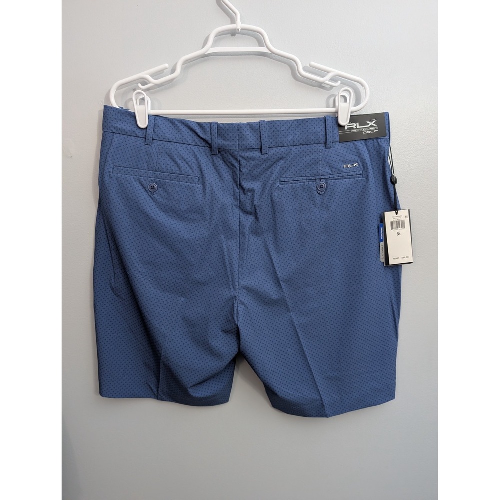 A7‎ NWT - RLX Ralph Lauren Golf shorts  (Size - 36 Blue) - Picture 2 of 3